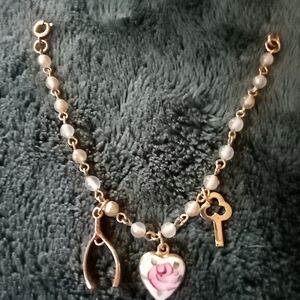 Charm bracelet baby size 7 inch long